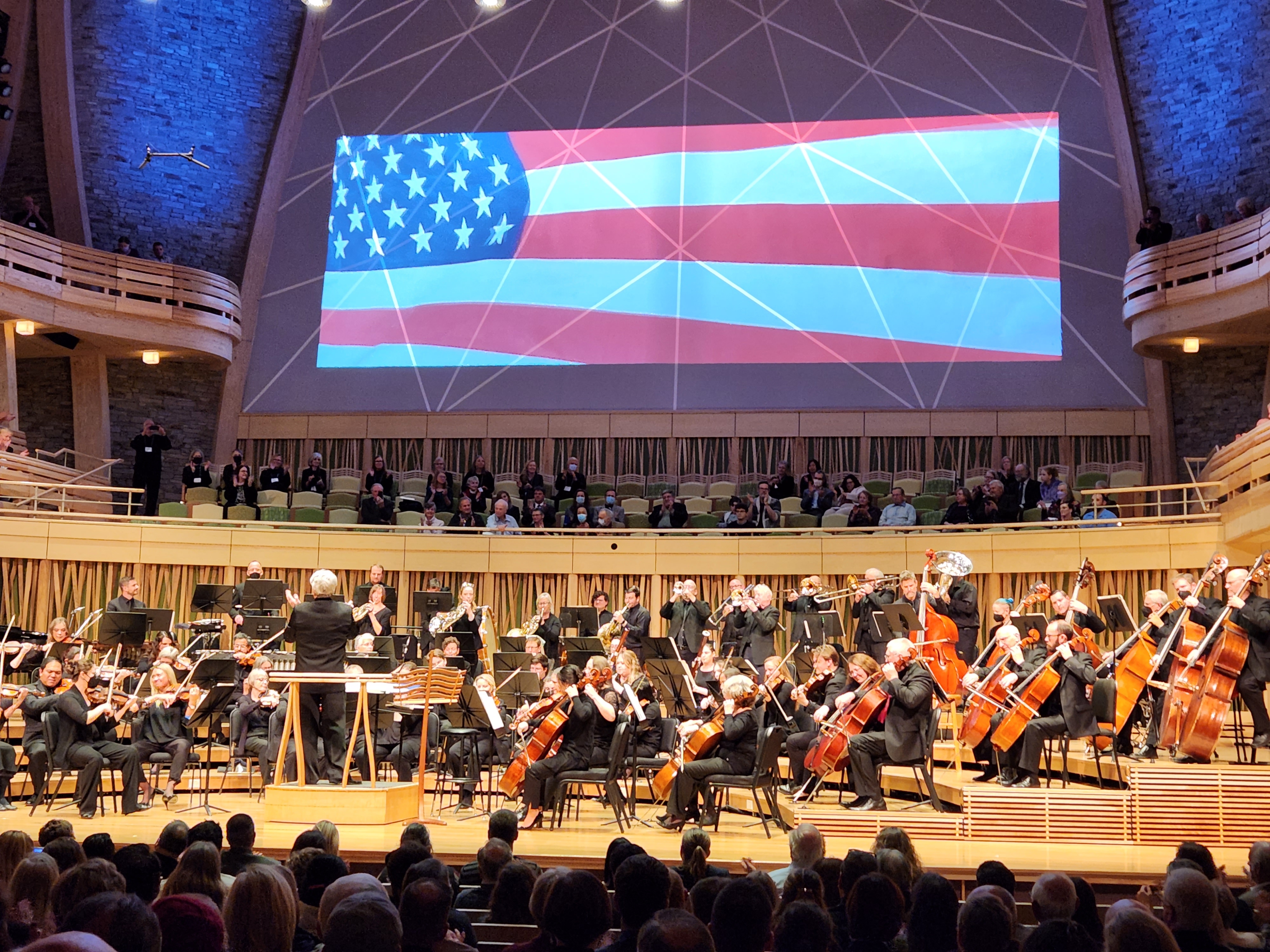 Custom architectural woodwork at Groton Hill Music School — intricate millwork detail